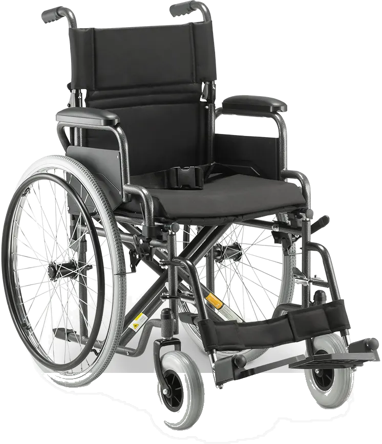 Cadeira de Rodas Aço Dobrável D400 Dellamed, suporta até 120 kg