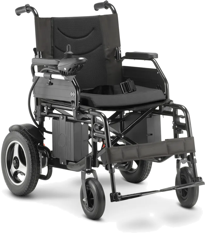 Cadeira de rodas motorizada dobrável D800 Dellamed, assento de 48 cm, suporta até 120 kg