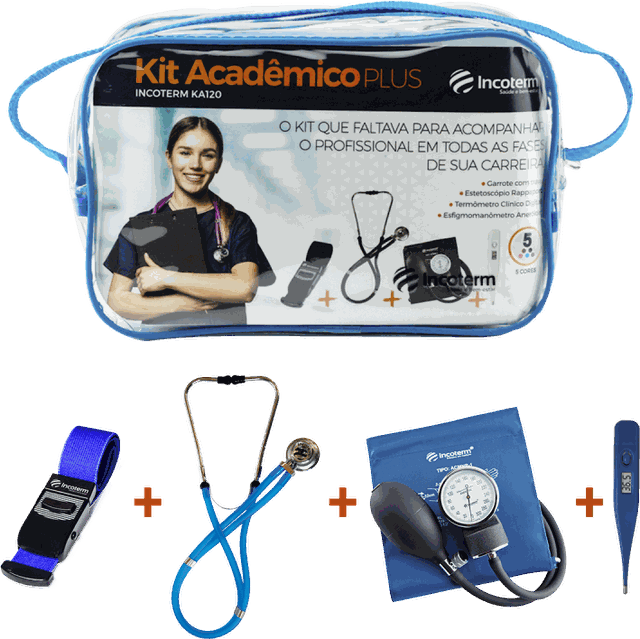Kit Acadêmico Plus Incoterm KA120 azul