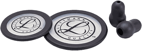 Kit de reparo Littmann para Classic III e Cardiology IV: dois diafragmas com anel e par de olivas