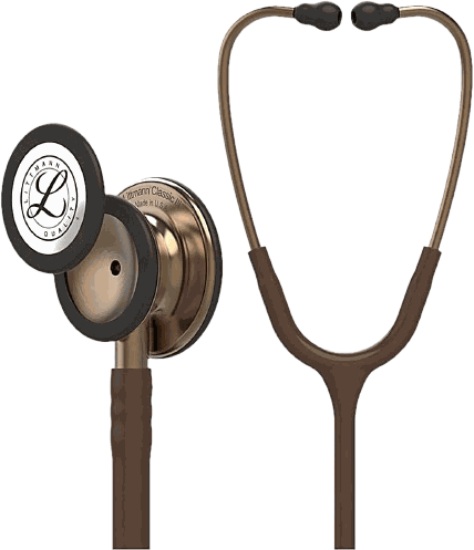 Estetoscópio 3M Littmann Classic III chocolate com campânula cobre